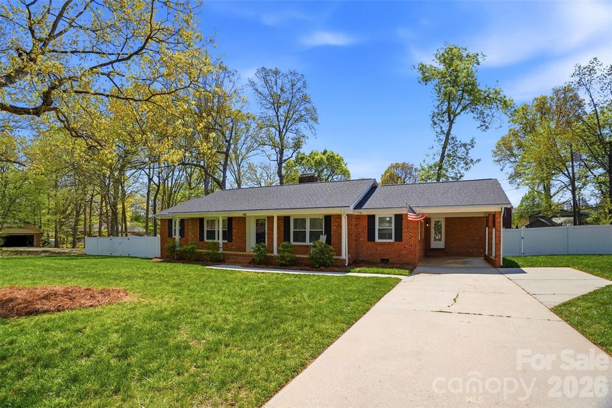 Welcome to 440 Woodland Drive! This updated brick ranch is tucked into a quiet, established neighborhood just outside of Landis. Thoughtfully refreshed and truly move-in ready, this home offers the perfect blend of comfort and convenience.

Inside, you’ll find updated flooring throughout (2023), complemented by fully renovated bathrooms featuring all-new tile and finishes (2024). The home has seen extensive system upgrades, including a new roof and HVAC (2024), updated plumbing and fixtures (2023), new lighting throughout (2023), and a new hot water heater (2023). The kitchen is equipped with newer appliances, including a refrigerator and dishwasher (2025), making everyday living easy from day one.

Step outside to a fully fenced backyard with a vinyl privacy fence (2023)—ideal for relaxing, entertaining, or enjoying time outdoors. Located outside of city limits, you’ll benefit from lower Rowan County taxes while still being just minutes from it all—only 7 minutes to I-85 (Exit 65), 11 minutes to Downtown Kannapolis, and 15 minutes to Downtown Mooresville.
