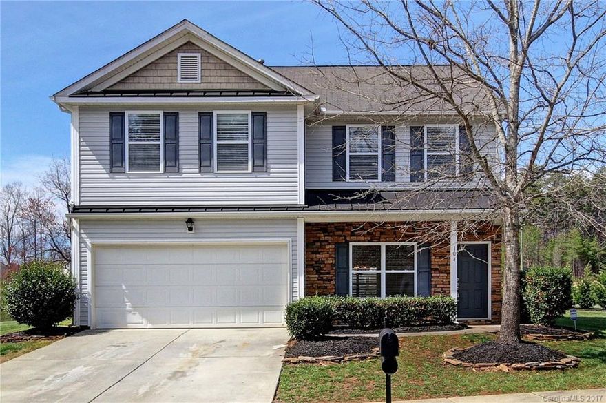 This open and sunny home features new laminate floors on the main level and a fireplace in the great room, upgraded appliances, huge pantry & granite in the kitchen. The breakfast nook looks out over the back yard. Upstairs the over sized master bedroom has a terrific walk in closet.  Bedrooms are large and there is a huge loft that could be used as a den, office or playroom. All new carpet upstairs! This home is move in ready. Large flat yard, great for entertaining. Come see this home today!