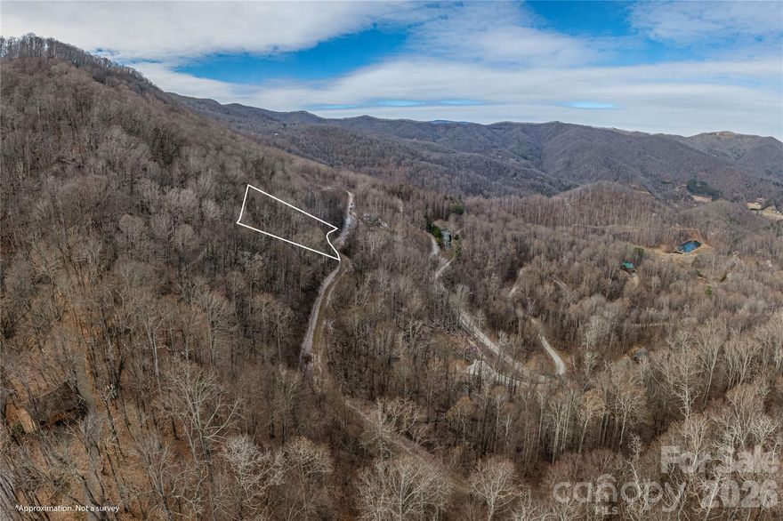 Surrounded by sweeping mountain vistas, this lot in the exclusive gated community of Cataloochee Mountain Estates offers a rare opportunity to create your mountain dream home. With selective clearing, this property becomes an ideal canvas for bringing your vision to reality. Residents of this picturesque community enjoy a variety of amenities, including a pond and a designated common area for picnics and outdoor activities. Convenient to Cataloochee Ski Lodge, Cherokee, I-40, Waynesville, Maggie Valley, and TN.