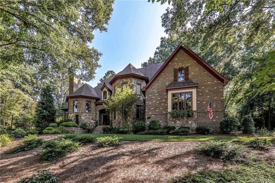 Beautiful custom home in Tuckaway Park overlooking Carmel CC golf course. Open floor plan featuring an exquisite paneled library, wine room on main, lovely formals, & kitchen opening to a welcoming family room overlooking the backyard. Master suite on main, w/ additional 4 bedrooms, bonus room, & loft upstairs. Covered back porch w/ outdoor fireplace & built in heaters spills over to a patio with built-in grill overlooking a waterfall. Gorgeous landscaping. Oversized garage +golf cart garage.