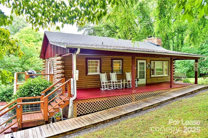 A new metal roof was installed since the pictures were taken. Main level: bedroom, bathroom, kitchen, dining area with deck access, and family room. Lower level: largest bedroom, bedroom, full bath, utility room which includes the washer and dryer. There is a large yard which includes a wooded area and path to the creek behind the property. There is a detached 1 car garage and a shed for storage. Less than 2 miles to Downtown Black Mountain! Listing agent is the owner. Breeds considered dangerous by the insurance company cannot be considered. Utilities included: exterior maintenance and hot tub maintenance Sept - March. Tenant responsible for: water/sewer, electric, propane, cable, and internet. Tenant's gross monthly income should be 3x monthly rent. Owners may consider 2.5x monthly rent if credit score and references are strong.