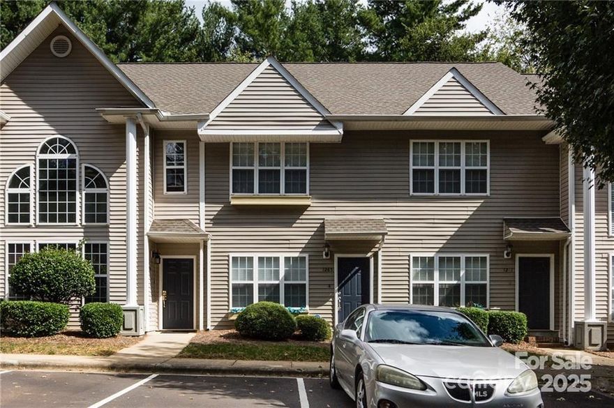 AMAZING LOCATION IN SOUTH CHARLOTTE'S MADISON PARK!  Freshly painted!  Beautiful 2 bedroom, 2.5 Bath townhome with hardwoods, tile, nice white cabinets, granite countertops and SS appliances.  Spacious Family Room with gas log fireplace.  Upstairs features 2 Bedrooms, each with private Bathroom.  Great Patio in the back for entertaining! Top notch schools.  Close to Park Road Shopping Center and Montford Drive, and minutes from South Park, the Light Rail and I-77. So affordable--stop renting and build some equity for yourself.