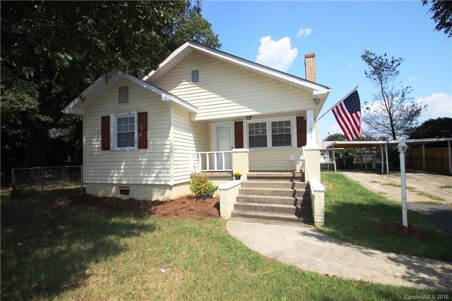 Move in ready for a small family!!  This home has all new interior paint, updated light fixtures, newer carpet, updated kitchen and appliances.  Both bathrooms have been updated as well. Spacious closets in both bedrooms.  One bedroom has a walk in closet.  2 spacious living areas.  2 Car Detached carport.  Outbuilding stays.