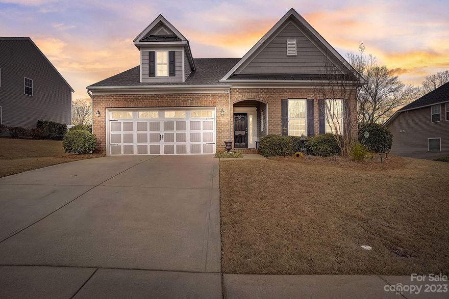 "Unmissable Ranch Home: Spacious, Stylish, and Perfectly Located! Experience the luxury of an open-concept layout, a stunning granite kitchen island, stainless steel appliances, gleaming hardwood floors, and a cozy gas fireplace. Enjoy the convenience of tile floors in 2 full baths and the laundry room. Unwind in the spacious master suite featuring a garden tub and glass shower. Step onto the screened-in porch accessible from the kitchen and master bedroom, overlooking the expansive, fenced yard - an ideal playground for kids and pets. All this in the renowned Mooresville Graded School district! Don't wait, schedule your showing today!"