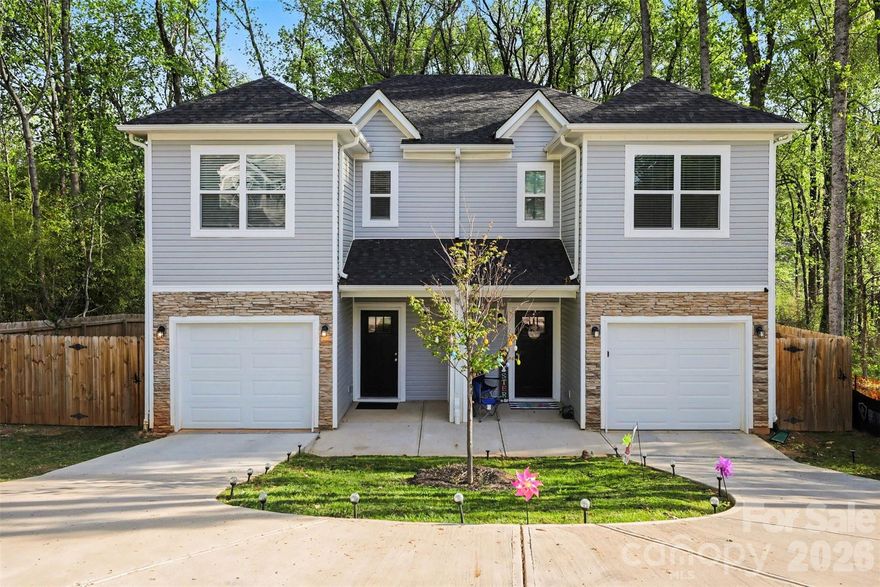 Welcome to 2046 McDonald Drive, a rare opportunity to own a nearly new 2024-built townhome in Charlotte with NO HOA—Repeat NO HOA! (a standout feature that keeps monthly costs low and ownership flexible.)
This duet-style home offers a smart, functional layout designed for today’s buyers—from first-time homeowners and downsizers to investors seeking rental-friendly property with fewer restrictions. The spacious primary suite features a private ensuite bath, while the secondary bedrooms are connected by a true Jack-and-Jill bathroom, delivering both comfort and convenience. A drop zone and half bath off the garage entry add everyday practicality and organization.
What truly sets this home apart is the private, fully fenced side and backyard—an uncommon find for townhome living in Charlotte. Enjoy a concrete patio ideal for entertaining, grilling, or relaxing evenings under string lights.

Located just minutes from Charlotte Douglas International Airport, Uptown Charlotte, I-85, I-485, and major employment hubs, this home offers easy commuting and strong long-term value.
Added Buyer Incentive: Ask about the 1-0 interest rate buy-down available through a preferred local lender, helping reduce monthly payments in the first year.

With no HOA, modern construction, private outdoor space, and prime Charlotte location, this home checks boxes that buyers are actively searching for right now.

Schedule your showing today—opportunities like this don’t last.
