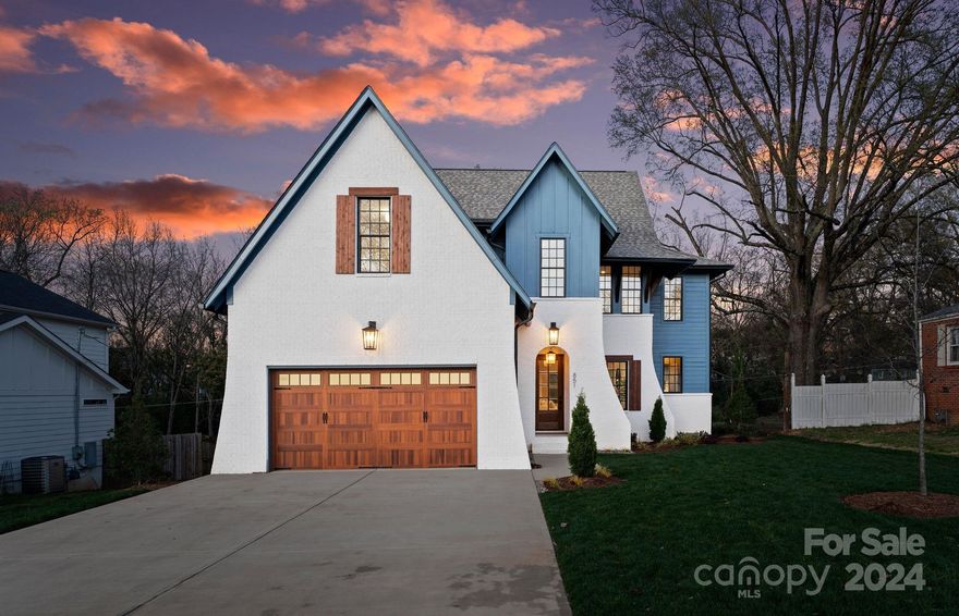 Brand new custom built home by coveted, Keen Building Company in the heart of Villa Heights! No attention to detail was spared with high-end designer finishes, oak wood flooring, custom cabinetry, and built in features throughout. The main level boasts an open floor plan with a beautiful gas fireplace, large kitchen island, oversized walk-in pantry and spacious primary suite, adjoined by a screened porch and deck overlooking the large, private fenced-in backyard with in-ground irrigation. On the upper level, there are an additional four bedrooms, a spacious bonus room, an office, flexible space, and an additional sitting room. This home provides ample opportunities to tailor your perfect workspaces and family gathering areas. Experience the convenience of residing in Villa Heights, located between Midwood and NoDa walkable to numerous shops, bars, & restaurants, all while indulging in the tranquility and luxury of the neighborhood's serene charm, complete with beautiful mature trees.