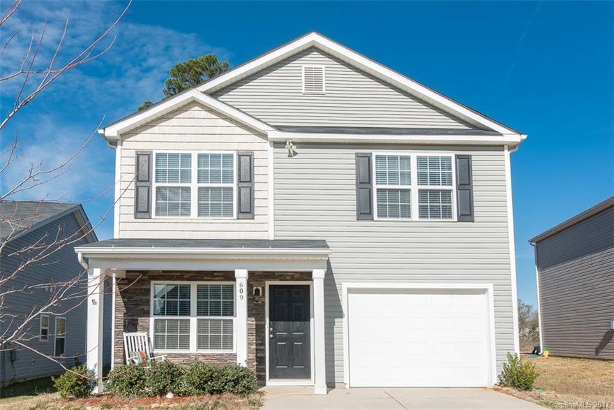 Spacious two story home in St Johns Forest! Covered front porch leading to a spacious great room. Open kitchen and breakfast room. Large kitchen with island, tons of cabinets and counterspace. Step out to a level backyard with decks and patio. Upstairs you have large master suite, two guest bedrooms, and conveniently located laundry room. Garage is perfect for the extra stuff. Enjoy the community pool, clubhouse, and playground.