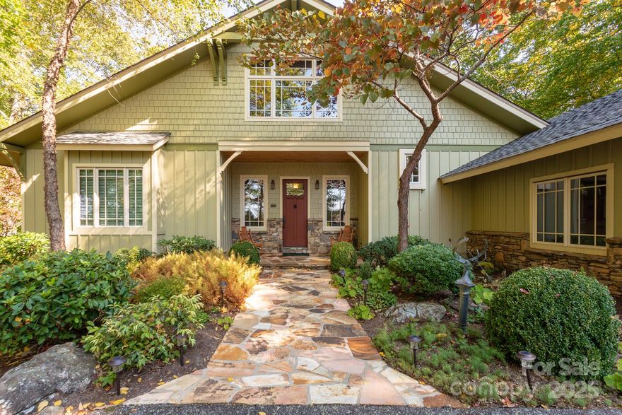 This beautiful mountain home on 3 levels has lush, golf course views & multi-level decks with lots of room for family & guests. The great Room features soaring pine ceilings with stone fireplace, hardwood floors, built-ins, & a view from the loft above which can be additional living, study, or office. The well-appointed, spacious Chef's kitchen & large dining room are perfect for family gatherings & entertaining, with access to covered, screened porch. 3+ generous bedrooms with 3.5 baths. Lower level family/game room has another stone fireplace & opens to a large, covered deck. This home features a temperature-controlled wine room, complete with tasting area! 2-car garage with extra room for golf carts. Whole-home dehumidifier & surge protector. Enjoy cool summer temperatures at MOUNTAIN AIR & many activities & club amenities (available with separate membership), golf, tennis, fitness, dining, spa, hiking, nature center, pickleball & FABULOUS mountain views! INCLUDES FURNISHINGS & 2 GOLF CARTS. Seller may be willing to pay $30,000 toward the Buyer's initiation fee of the social membership to MACC at closing, with an acceptable offer, and the buyer would need to make an application to the club prior to closing.