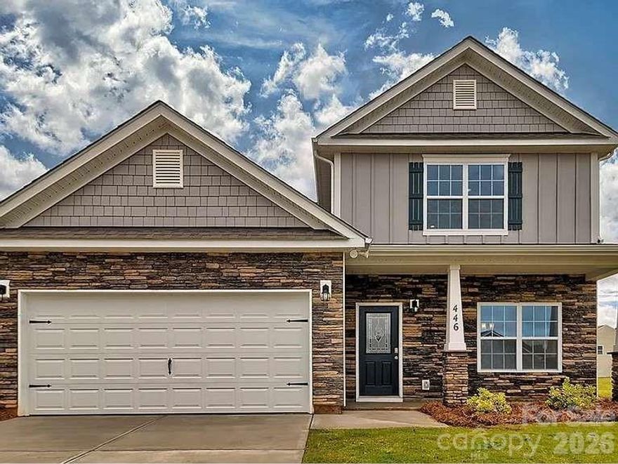 Welcome to 1942 Vanderlyn Street in Secrest Commons, Monroe, NC! This beautifully crafted 2024 construction home offers modern living in one of Monroe's most conveniently located communities. Step inside to an inviting open floor plan designed for today's lifestyle — perfect for everyday living and entertaining alike. The kitchen features stylish countertops, a center island, and ample cabinet space. Generous bedrooms provide plenty of room for family and guests, and the primary suite offers a private retreat with an en-suite bath and spacious walk-in closet. Additional highlights include a two-car attached garage,  programmable thermostat, and Z-Wave door lock, plus the peace of mind of a 10-year structural home warranty. Residents of Secrest Commons enjoy resort-style amenities including a pool and cabana, playground, game court, walking trails, and sidewalk-lined streets. Don't miss your chance to call this one home!