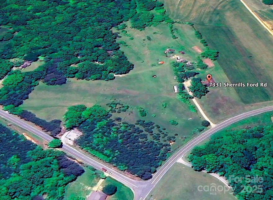 This acreage is being sold as a three parcel sale totaling 17.22 +/- acres. 
Softly Sloping mostly cleared and developable residential land in feverishly emerging Sherrills Ford, NC

Held in the family for generations, these three parcels enjoy the corner of Mount Pleasant and Sherrills Ford Rds and over a quarter mile of roadway frontage (1,351 lf). Cluster zoning possibility with county/municipal water, gas. Two dwelling septic in place but required for development. Bring your design team and enjoy the gentle and centralized topography to what could be a single stormwater spillway crossing under Sherrills Ford Rd. The tracts give a higher density vibe (cluster subdivision @ 7,000 sf min. lot sizes) but grand estates for your end users could still be developed to maximize your investment.

Brand new Publix Supermarket at Hwy 150 just over 4 miles away, Boat Rack Marina (access to Lake Norman) just over 5 miles away