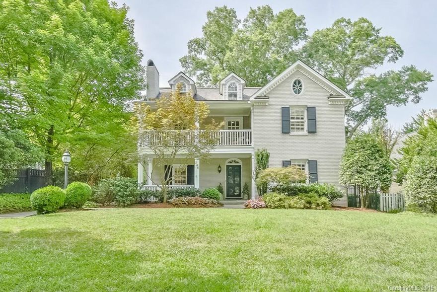 Charming traditional painted Brick/slate roof home in the heart of Eastover. Wonderful curb appeal with dual covered porches. Home features gracious informals & formal living spaces, gourmet kitchen w/breakfast area open to family room w/fireplace. Beautiful bluestone terrace that is perfect for entertaining. Detached garage with unfinished room above. 5BRs/4.1Ba plus a basement for storage and a finished third floor with walk in attic. Study w/ built ins, wet bar, electric gate to fenced yard.