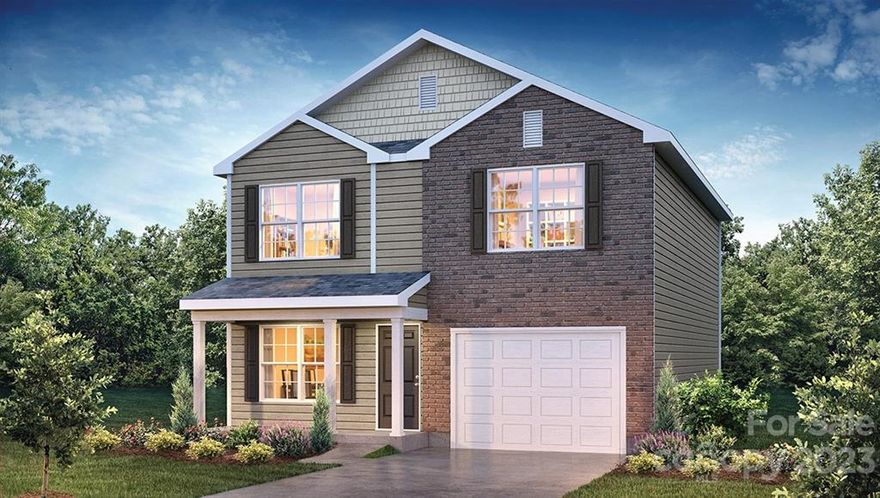 MOVE IN READY!!  Looking for plenty of closet space in your brand-new home? The Harrison plan is the one for you boasting ALL WALK IN CLOSETS in each bedroom! Located in Lily's Place community on homesite 22 on .56 acres, you will love the inviting and eye-catching stone accents on the exterior and the open layout that awaits you inside. Modern kitchen has soft close Cane Shadow cabinetry with granite counter tops and large ISLAND, plus stainless-steel appliances. Davison luxury vinyl flooring also flows on the main level. Staircase is nicely tucked away and leads to the upper-level bedrooms and laundry. Talk about SPACIOUS! The Primary bedroom is large with vaulted ceiling and provides the ideal retreat to wind down at the end of the day. 5-foot shower, double sinks / cabinets and linen closet top off this private bathroom, but did I mention sparkling Blanco Matrix quartz counters? You will love and appreciate your new home!