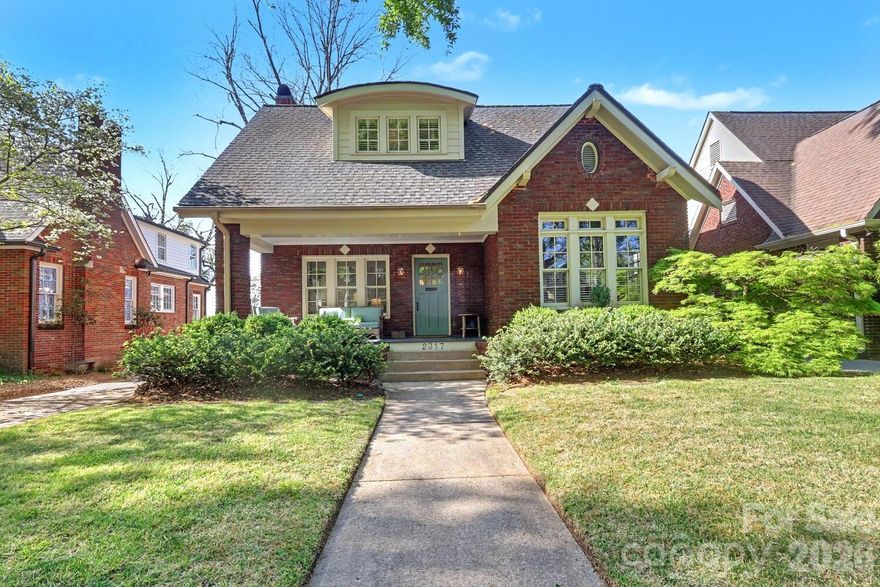 This meticulously maintained home is Dilworth at its finest. The thoughtful attention to detail in the renovation and additions to the home are not to be missed. The bright airy chef‘s kitchen with top-of-the-line appliances, makes entertaining a dream, while relaxing in the large family room with vaulted ceiling, stone, wood-burning fireplace is truly a retreat from urban living. Primary on first floor with oversized primary bath and two walk-in closets. Upstairs, three bedrooms and 2 full baths. Enjoy the tree line street from the wonderful covered front porch. Walking distance to restaurants, bars, grocery stores, and shops, and all that Dilworth has to offer in one of Charlotte’s most walkable neighborhoods.