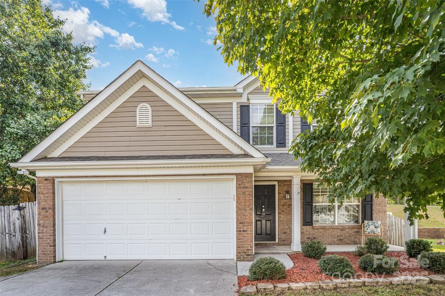 Welcome to your Concord retreat!From the moment you arrive, the inviting cozy front porch sets the tone — the perfect spot to enjoy your morning coffee, wave to neighbors, or simply relax at the end of the day.  Inside, you’ll find hardwood floors flowing upstairs and downstairs, creating both warmth and durability throughout the home. The layout provides plenty flexibility, while updated appliances ensure a move-in ready experience. The kitchen features granite countertops, tile backsplash, and stainless appliances including the refrigerator, which stays with the home. A new dryer is also included, saving the next owner both time and expense.

Peace of mind comes easy here thanks to the seller’s investment in the big-ticket items: the HVAC system, water heater, and roof have all been recently replaced - giving your years of worry free living. Even better, the home is equipped with solar panels, offering the new owner huge long-term savings on electric bills — an eco-friendly upgrade that adds real value.

Upstairs, the large primary suite serves as a true retreat. It features a spacious bathroom with room to unwind and a huge walk-in closet offering abundant storage. Secondary bedrooms and baths provide plenty of flexibility for family, guests, or even a home office.

Outside, the private backyard oasis sets this home apart. With no neighbors behind you — just your own land stretching all the way to the next street — it feels like you’re tucked away in the mountains while still enjoying the convenience of Concord living. The yard is perfect for entertaining, gardening, play, or simply soaking in the peace and quiet. A backyard shed provides additional storage for tools, equipment, or hobbies, keeping the garage and home clutter-free.

The two-car garage provides even more storage and parking, rounding out the practical features of the property. Whether you’re looking for a place to host gatherings, relax in privacy, enjoy the benefits of solar energy, or take advantage of modern updates without the hassle, this home has it all.

With its combination of solar panels, recent upgrades, included appliances, spacious living areas, backyard shed, and rare privacy, this Concord home is truly move-in ready and waiting for its next chapter.