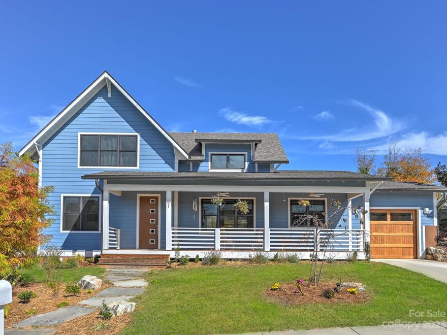 BIG price adjustment on this quality JAG built Green Modern Farmhouse style home in highly desirable Malvern Walk. Home was built at the end of 2020. Located on the quieter backside of the subdivision. A large front porch spans the front of the home.  High quality finishes throughout. The spacious main level primary bedroom features a Japanese style wet bathroom, and two walk-in closets. Open concept kitchen/dining/living area with gas log fireplace. Laundry room features a professional style pet wash. Mud room and pantry.  Relax in your private hot tub on the large rear patio. There is a low maintenance fenced pet area with artificial grass. Upper part of yard is perfect for gardening or play area. Close to West Asheville's popular Haywood Rd., and less than 15 minutes to downtown Asheville.