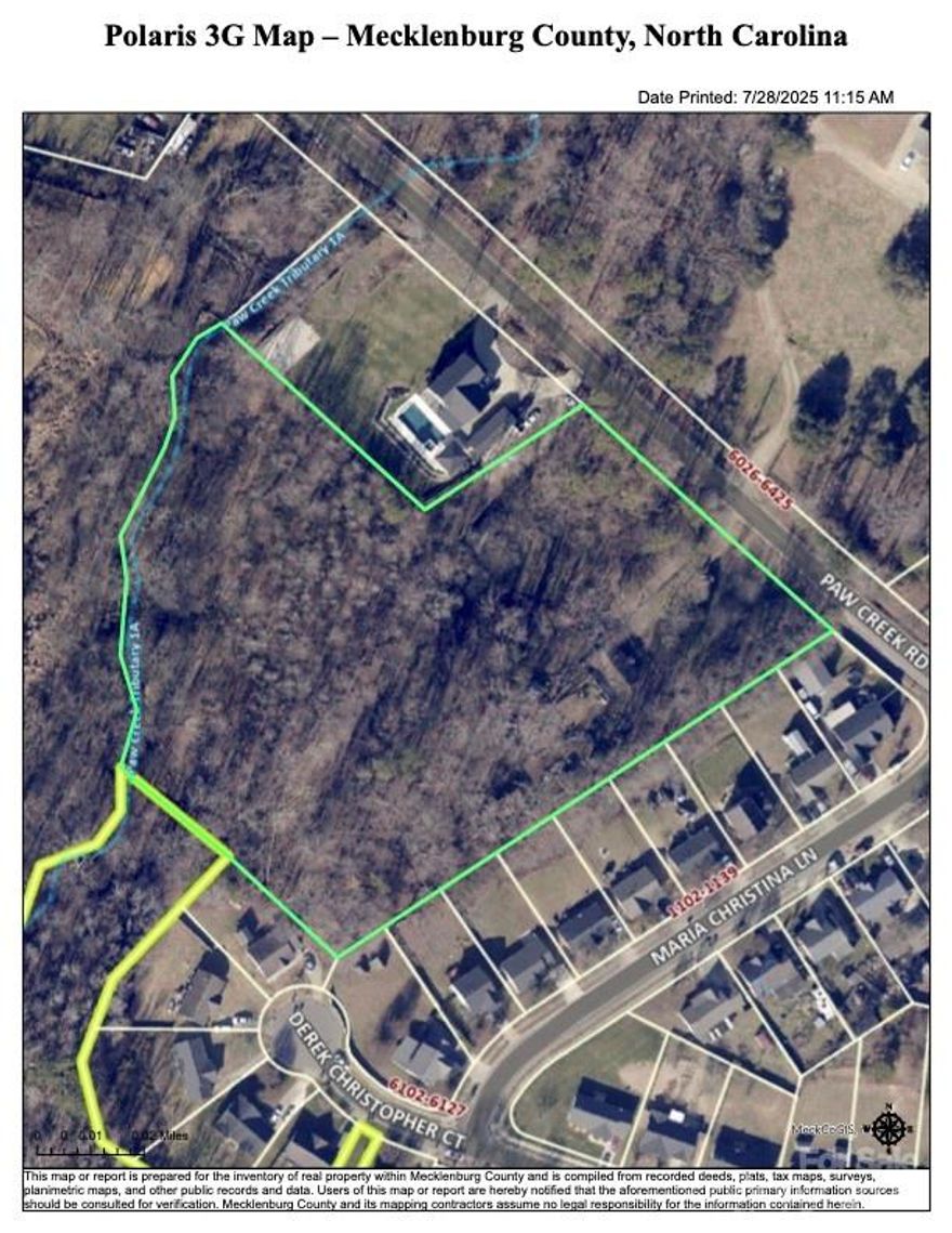 Introducing possibility. At 6109 Paw Creek Road, more than 4.5 acres of wooded land sit just minutes from Uptown Charlotte and CLT Airport. This is not simply a parcel—it’s a position. A rare opportunity in a corridor already alive with rezoning activity, new townhome communities, and the steady march of growth.

Here, you hold the freedom to shape the future: design a private estate, create a multi-home compound, or pursue redevelopment that aligns with Charlotte’s vision. The existing home adds immediate utility, but the true value lies in the land—its scale, its location, its potential.

In a city where land is disappearing, this tract offers what builders, investors, and visionaries search for: space, access, and a seat at the table of Charlotte’s growth story.

6109 Paw Creek Road. Rare acreage. Endless possibility.