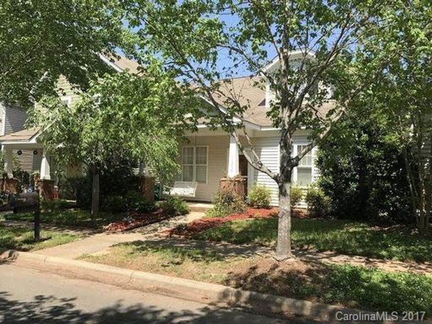 Located in a quaint neighborhood in Ballantyne, conveniently located near all the shopping and dining Ballantyne has to offer. Two bedrooms, 1 bathroom, living room, dining area and kitchen are all located on the entry level. Upstairs is a master bedroom and master bathroom with a beautiful tiled shower.