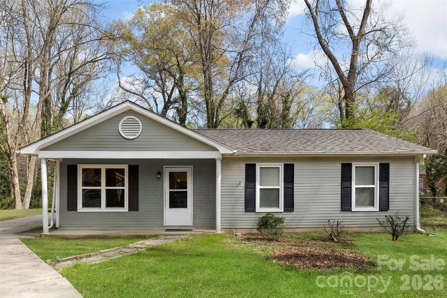 Charming 3-bedroom, 1.5-bath ranch with solid bones and significant updates already in place. New HVAC (2024) and replacement windows (2021) mean lower utility costs and greater comfort from day one. The water service line from the home to the city main has also been replaced — a major infrastructure item already checked off the list. Roof was replaced in 2017, and the kitchen features stainless steel appliances. Outside, a fenced side yard offers a private retreat for pets, entertaining, or play. The home does need some interior cosmetic work and is being sold as is, making this a wonderful canvas for buyers ready to make it their own. Whether you're an investor or a first-time homeowner looking for value in the Charlotte market, this one deserves a look.