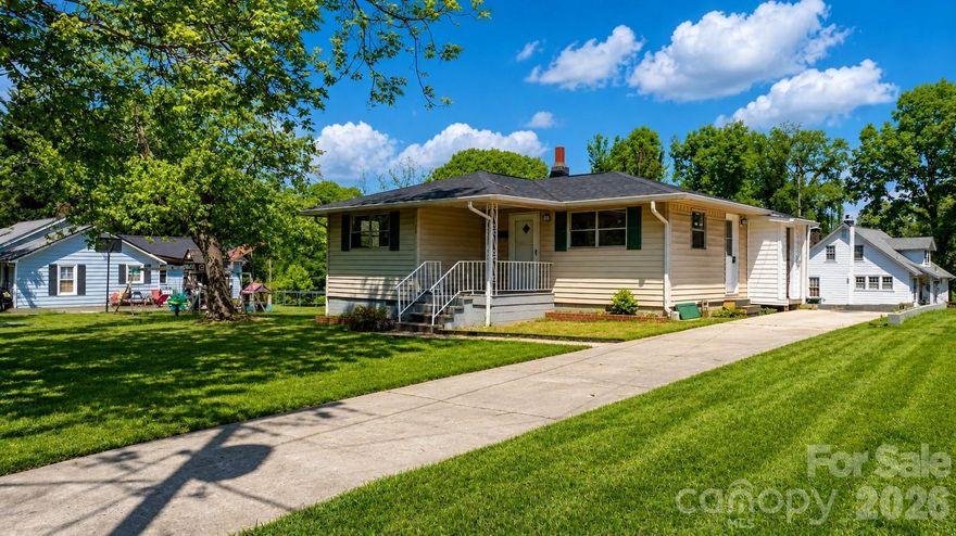 Affordable home in Valdese - close to downtown- New Flooring, kitchen cabinets, and so much more. Nice flat yard.