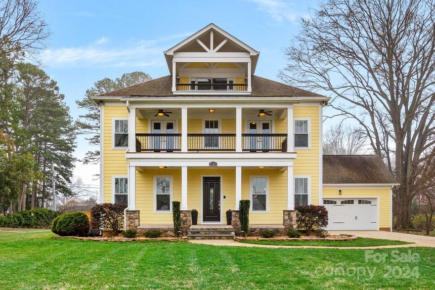 First time offering of the home at 17031 Island View on prestigious Lake Norman Island. A stately custom home of this caliber with unrivaled charm and lake access are a rarity. Adorned with multiple covered terraces that strategically capitalize on long-range views. The main level offers an open floor plan, 8' doors, coupled with high ceilings, oversized dining area and a statement island. The kitchen graciously overlooks the living room with its cozy fireplace and adjoined screened porch. The downstairs bedroom and full bath offers additional floor plan flexibility.  Showstopper sliding doors perfectly frame the backyard sanctuary w/custom in-ground pool/spa, expansive travertine, Brazilian wood decking, outdoor kitchen area and privacy. Retreat to the upstairs primary w/ its glorious stone terrace, two-way fireplace, soaking tub+large custom closet. The top floor could be an office/flex space providing two outdoor spaces and a wet bar. The lifestyle this home affords is unparalleled.