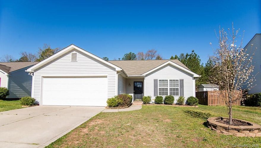 Adorable well-kept home minutes from I-77. Home features 3 bedrooms 2 baths, split floor plan, large laundry room, spacious open family room/ kitchen and garage. Move in ready! This home will not last long!