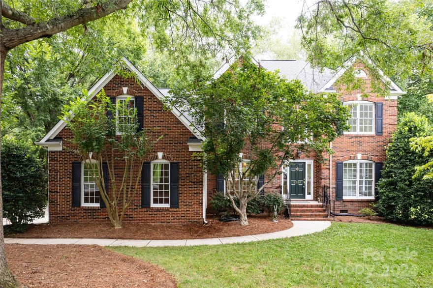 Beautiful two story home on cul de sac street, walkable to Endhaven Elementary School and the new Ballantyne Ridge High School; Primary bedroom with en suite and walk-in closet on the main level; Interior is freshly painted and oversized windows provide an abundance of natural light throughout the home; hardwood floors have been refinished with Rubio Monocoat technology which brings out the natural look and feel of the wood; Two story Great Room with open floor plan to the kitchen and breakfast room; 2nd level has three bedrooms with a full bathroom and playroom/5th bedroom.  Great storage throughout the home.  Private backyard with wooden fence.