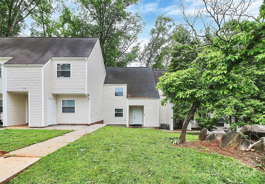 Recently renovated townhome style condo with updated bathrooms, kitchen, and fresh paint. With 3 bedrooms & 2.5 bathrooms, this spacious @1300+ square foot home provides plenty of space. Open floor plan that seamlessly connects the living, dining, and kitchen areas. The kitchen is equipped with sleek countertops, ample cabinet space, and stainless steel appliances. 3 good sized bedrooms upstairs. The large primary suite features a private en-suite bathroom. The home also has a large interior connected utility room, an exterior storage room, and a rear private patio offering a serene outdoor space to relax or to entertain guests. Conveniently located to all major highways, shopping, dining, and Uptown Charlotte.