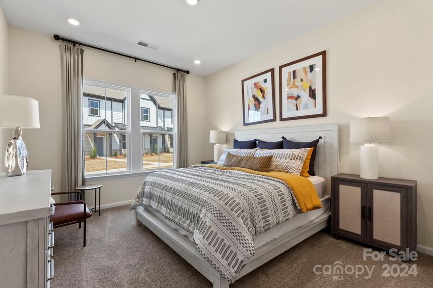 MLS#4158888 REPRESENTATIVE PHOTOS ADDED. Late Summer Completion! The Tahoe plan at The Ridge at Sugar Creek is a two-story townhome that features a main floor owner’s suite and dual owner's suite on 2nd floor.  An accommodating drop zone and half bath is accessed from the rear 2-car garage. Cross the threshold into a vibrant and open-concept kitchen and casual dining area. The first floor deluxe owner’s suite features a spacious owner’s bath with dual sinks, shower enclosure, and a generous walk-in closet. The second floor offers an inviting layout that includes a spacious loft at the top of the stairs, perfect for entertaining. Two additional bedrooms and a full bath are found on the second floor along with the conveniently located storage and dedicated study. Structural upgrades added: Gourmet kitchen, dual owner's suite with bath 3, owner's bath 2, walk-in pantry and 2nd floor laundry, study in place of flex, and tray ceiling at owner's suite.