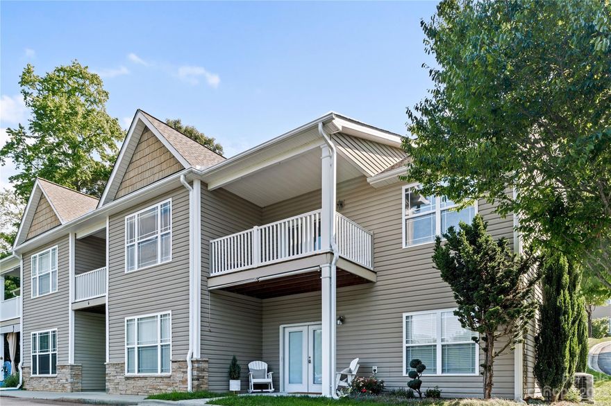 Enjoy easy low maintenance living at this beautiful, move in ready condo that's super convenient to both Weaverville & Asheville. It's the perfect location to access all the cultural, artsy & foodie scene the area has to offer. Inside you'll find a bright & airy open floorplan that's been meticulously maintained, and it's filled with abundant natural light. The cozy living room opens to the covered patio where you can sip your morning coffee or relax and unwind after a long day. You'll love the spacious kitchen with tons of cabinet & counter space for preparing meals. Both bedrooms are generously sized and are located at opposite ends of the unit for private living space. Each of them is equipped with a large walk-in-closet. The primary suite has a full bath and there's a 2nd full bath in the hall. This is the ideal setup if you're looking for a lifestyle filled with ease and convenience. See it today before it's gone tomorrow!