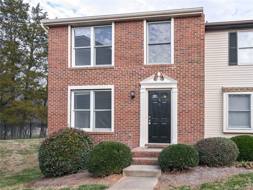 Very sought after community for investor potential within walking distance to UNCC. Large basement end unit with brick front. Entire unit has fresh neutral paint & new carpeting. Large main level living area. Upstairs has three bedrooms including spacious master with private bath. Basement is finished with large bedroom/bonus room & 1.5 baths. Basement laundry/storage area. Deep rear yard is partially fenced for privacy. Unit being sold ‘as is’ but no known defects.