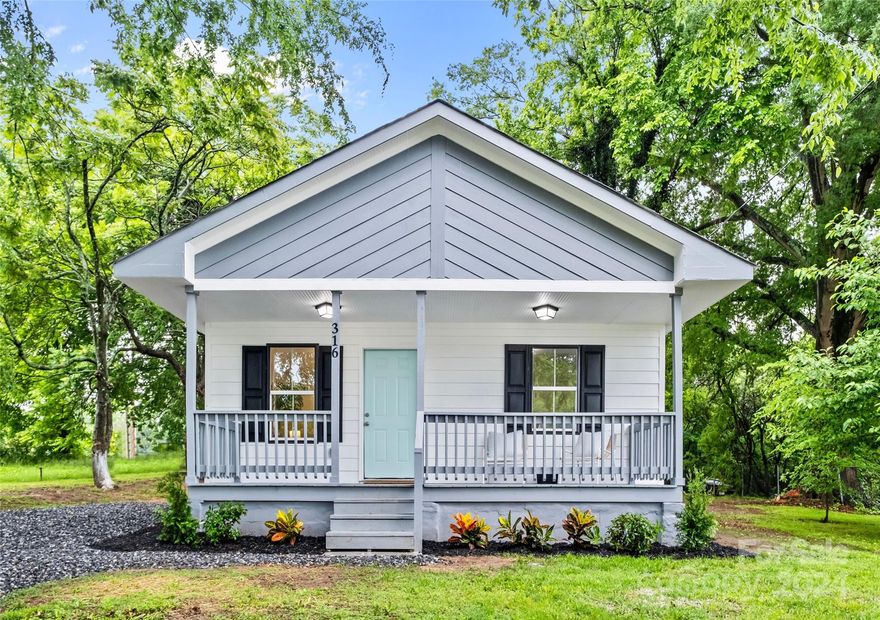 Newly renovated 3br/2ba, move-in ready, rocking chair front porch in Statesville! Open floor plan with upgraded gourmet kitchen including new granite countertops, and stainless steel appliances. Almost a brand new home with new luxury vinyl plank flooring throughout, new windows, doors, roof, bathrooms, and lighting. Freshly painted! Remodel included all new drywall, insulation, HVAC, roof, and more. No stone left unturned!