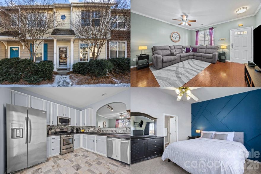 You just hit the real estate location jackpot with this townhome! The perfect balance of comfort, functionality, and location that supports everyday living without feeling complicated. Just minutes from Publix, Harris Teeter, Planet Fitness, restaurants, I-77, and easy access into Charlotte, the setting makes commuting, errands, and social plans effortless. 

Inside, the layout flows naturally, creating spaces that feel cozy yet practical for daily routines and time spent together. Wood and tile flooring on the main level provide warmth and durability, while the kitchen’s upgraded backsplash, new dishwasher, new refrigerator and gas range anchors a space that naturally invites cooking, hosting, and connection with peace of mind. New carpeting upstairs make the house completely turnkey and ready for your next chapter to begin!

The home lives comfortably without feeling oversized — ideal for a busy, modern lifestyle. Enjoy your private backyard for an extra layer of outdoor livability rarely found in townhomes - it’s the perfect quiet outdoor space for morning coffee, fresh air, or winding down after long days. Separate living and gathering space from bedrooms provides flexibility and ease, helping daily schedules feel smoother and more manageable. 

Beyond the home, the neighborhood enhances the lifestyle. Sidewalks encourage walking and time outdoors, and the community pool offers a place to relax and recharge during warmer months. The setting feels peaceful and established, while staying perfectly connected to everything Fort Mill has to offer. 

Schedule your private tour to start experiencing value,  location, comfort, and long-term appeal!