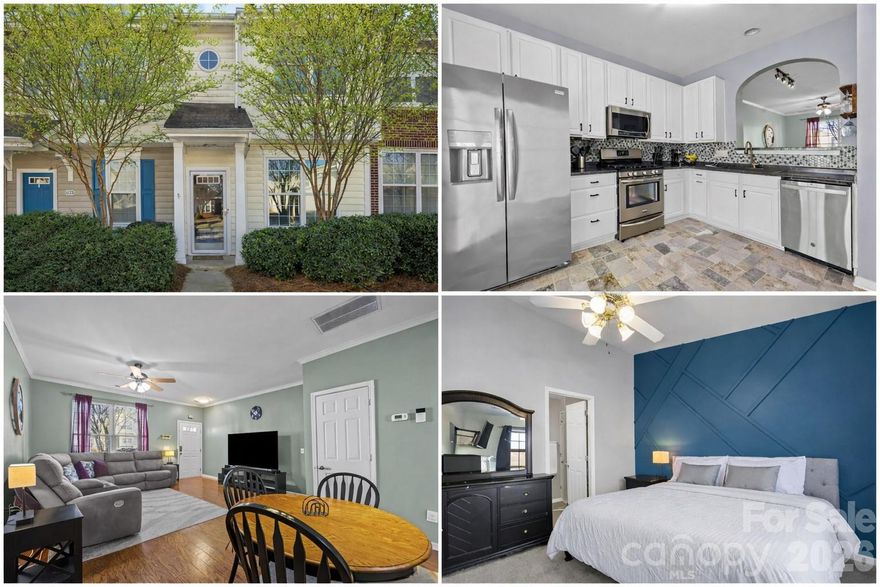 Updated kitchen, bathrooms and the real estate location jackpot make this townhome the best choice! The perfect balance of comfort, functionality, and location that supports everyday living without feeling complicated. Just minutes from Publix, Harris Teeter, Planet Fitness, restaurants, I-77, and easy access into Charlotte, the setting makes commuting, errands, and social plans effortless. 

Inside, the layout flows naturally, creating spaces that feel cozy yet practical for daily routines and time spent together. Wood and tile flooring on the main level provide warmth and durability, while the kitchen’s upgraded backsplash, new dishwasher, new refrigerator and gas range anchors a space that naturally invites cooking, hosting, and connection with peace of mind. New carpeting upstairs make the house completely turnkey and ready for your next chapter to begin!

The home lives comfortably without feeling oversized — ideal for a busy, modern lifestyle. Enjoy your private backyard for an extra layer of outdoor livability rarely found in townhomes - it’s the perfect quiet outdoor space for morning coffee, fresh air, or winding down after long days. Separate living and gathering space from bedrooms provides flexibility and ease, helping daily schedules feel smoother and more manageable. 

Beyond the home, the neighborhood enhances the lifestyle. Sidewalks encourage walking and time outdoors, and the community pool offers a place to relax and recharge during warmer months. The setting feels peaceful and established, while staying perfectly connected to everything Fort Mill has to offer. 

Schedule your private tour to start experiencing value,  location, comfort, and long-term appeal!