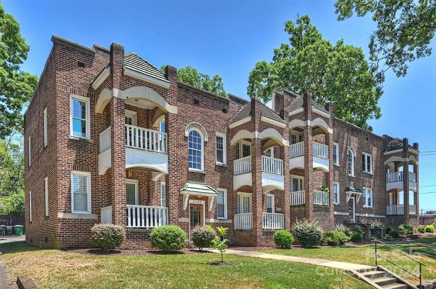 Charming two bedroom condo in the HEART of DILWORTH. This home was fully renovated at purchase. Hardwood floors throughout, custom millwork and trim, shaker style cabinets, tile backsplash, quartz countertops, smart switches for lighting and custom light fixtures are just a few of the many upgrades that add to this home's charm. Luxury dual vanity bath with tiled tub/shower and tile floors. Walk out brick covered porch to enjoy the warmth of Kirkwood Avenue and its central location to Dilworth. Live a relaxed walkable lifestyle with parks, shopping, grocers, eateries and much more within a short walk. Easy access to SouthEnd and the light rail. This condo is one of a kind with the character and charm that makes it a home while being located in one of Charlotte's most sought after communities. New HVAC 2021.