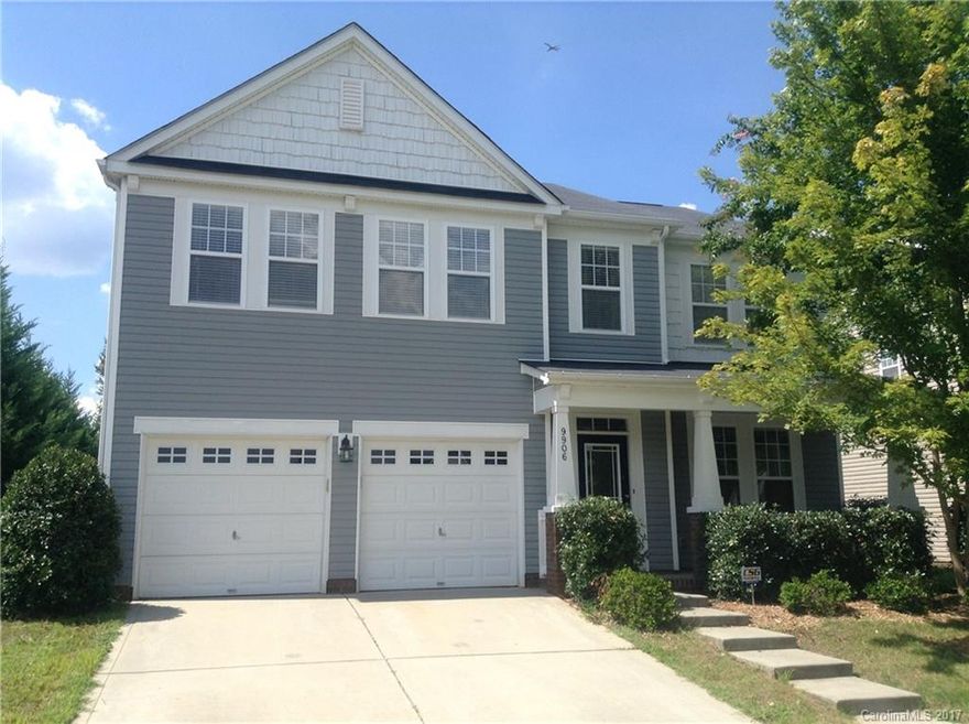 This spacious two story home has 3 bedrooms, 3 bathrooms with a private, fenced in back yard. It features an open floor plan and wood flooring. The kitchen has a pantry, breakfast bar and all appliances. The home is equipped with a security system as well. The master suite has a walk in closet and the master bath has dual sinks, an oversized tub with separate shower. Enjoy entertaining indoors near the cozy fireplace or outside on the spacious deck. This home is move in ready