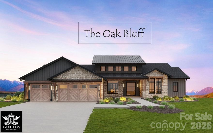 Experience the Perfect Blend of Mountain Charm & Modern Style in this Beautifully Designed Luxury Home by Rentfrow Designs & built by Evolution Premier Builders. Located Just Minutes to Denver Shopping, Eateries & Amenities. The Oak Bluff Model boasts over 5,400 sq ft of Heated Living Area, Soaring 24’ Vaulted Ceilings in Great Room with 10’ ceilings throughout the remainder living area while offering a Walk in Kitchen Scullery, Chefs Kitchen with Pro Series Commercial Grade SS Kitchen Appliances (including 69” Fridge/Freezer), 2 x 60” Modern Linear Fireplaces located in the Great Room & Basement, Modern Pivoting Front Door, Drop Zone, Primary Bedroom & Guest Suite on Main w Bath ensuite, & Abundant Windows for Natural Lighting. Laundry Rooms on Main AND Basement & Multiple Expansive Sliding Patio Doors!  The Large, Walk-Out Basement is ideal for Multi-Generational Living & Includes a Game Room, Theatre Room(build out is included), Living Room,  3 Guest Suites/2.5 Baths & Kitchenette with Bar as well as 201 sq ft of Unheated Storage Area. Features Include Dutch Quality Stone Veneer, Trex Composite Decking, Stained Pine Ceilings in Covered Outdoor Areas & a 3 Car Garage! Heavily Milled & Extensive Trim Packages, 7.5” European White Oak site Finished Hardwoods & Walk-in Closets. Rinnai Tankless Water Heater, High Performance Window Package, High Efficiency HVAC System, Radiant Barrier Roof Deck & 12” Thick Basement Wall are just a handful of Builder Quality Examples. Every detail of this Custom Home has been Covered & is a Perfect Match for Executive Style Living! Estimated Build Finish is February 2027.