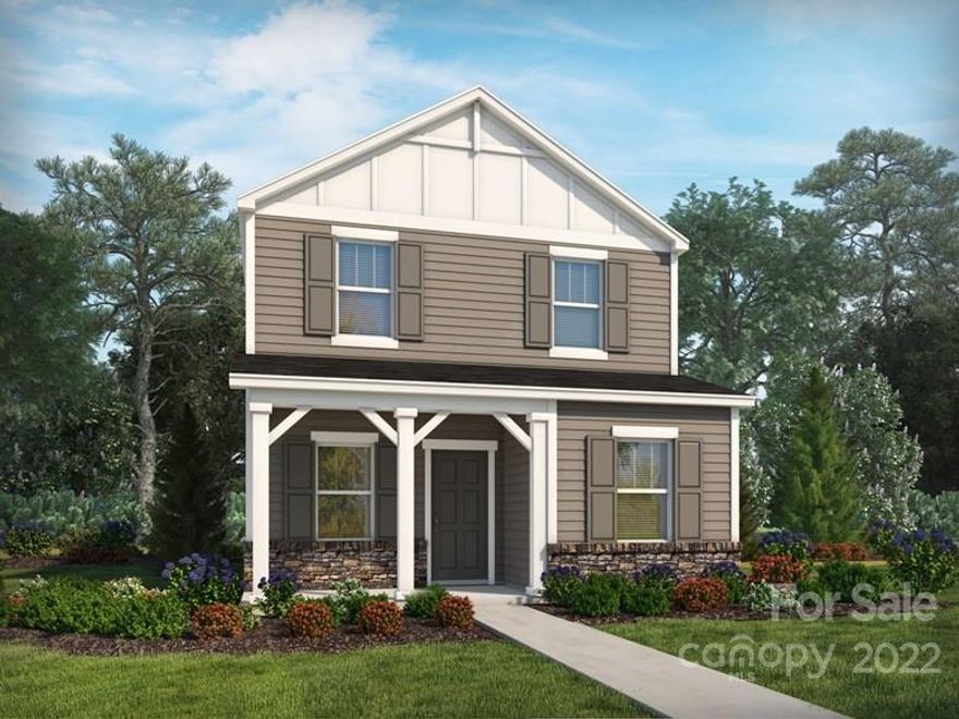 Brand NEW energy-efficient home ready NOW! Welcome guests on the charming front porch. The main-level primary suite features duals sinks and a walk-in closet. Slate cabinets, ice white quartz countertops, cool grey EVP flooring with grey-brown carpet in our Distinct package. Alleyways are private roads maintained by HOA. Situated in South Charlotte's Steele Creek neighborhood, Shopton Point offers two series of beautifully-designed, traditional and bungalow-style 2-story homes. Homeowners will enjoy convenient access to a variety of shopping, dining and outdoor entertainment at Lake Wylie as well as major employment centers in Uptown, Ballantyne and Fort Mill. Known for their energy efficient features, our homes help you live a healthier and quieter lifestyle, while saving you thousands of dollars on utility bills.