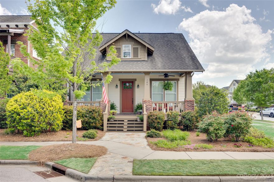 Welcome to 748 Herrons Ferry! You are sure to love this Saussy Burbank built ranch home located in the desirable Riverwalk community. High 10ft ceilings and gleaming hardwood floors invite you in. The open concept floor plan that includes a formal dining room makes this a great home for entertaining. The kitchen is nicely appointed with granite counters, white cabinets and stainless steel appliances. The primary bedroom and primary bathroom offer the perfect retreat. The bathroom features dual vanities and a separate garden tub and shower. The living room has a gas fireplace and built ins on both sides. Crown molding and wainscoting throughout the home add to the character and charm. This home sits on one of the best lots in the Riverwalk community. Beautiful views from the front porch and close enough to walk to all of the shopping, dining and amenities that Riverwalk is known for!