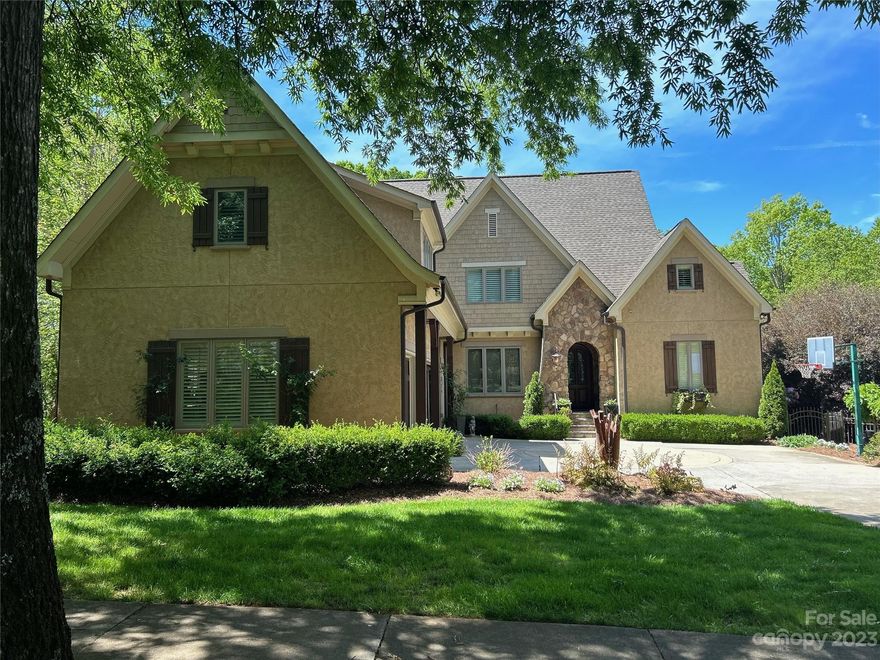 Beautiful 2 story home with basement and saltwater pool. Back yard oasis with pool, patio, stone fireplace with tons of landscaping. Upgraded kitchen with stunning two-sided fireplace into great room. A large bonus room on the
2nd level with access to the office. Huge basement with fireplace, rec room, media room, exercise room, wine cellar and a wet bar! Covered terrace on main level overlooks the pool.