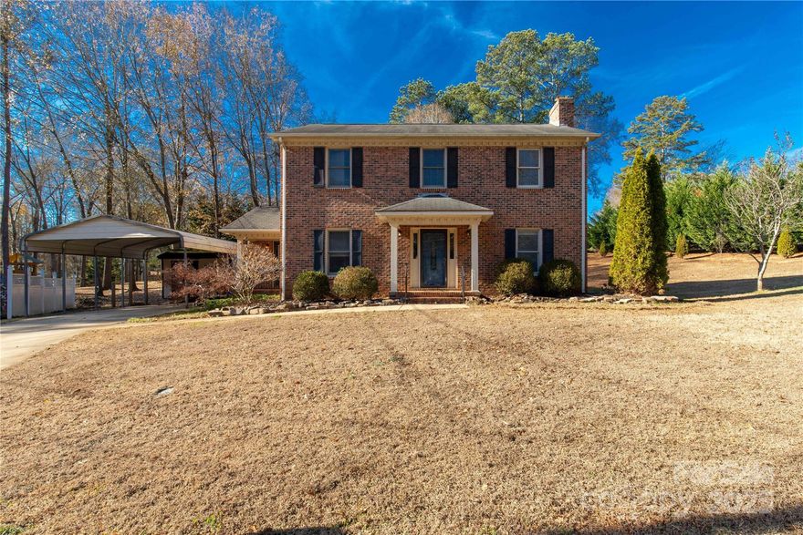 Tucked away on a quiet cul-de-sac in the heart of Rock Hill, this home tells a story that’s getting harder to find—city convenience paired with the calm, unhurried feel of a rural retreat. Set on a generous corner lot, it offers the peace and privacy you crave, while keeping you minutes from everything that makes Rock Hill such a great place to live. Step inside and you’re welcomed by nearly 2,000 square feet designed for both everyday living and easy entertaining. The main level has been thoughtfully updated with durable, modern LVP flooring and flows effortlessly from room to room. The kitchen is the heart of the home, featuring marble countertops, stainless steel appliances, and a gas range that will excite anyone who enjoys cooking. An inviting eat-in area makes mornings feel relaxed, while the formal dining room sets the stage for holidays and special gatherings. The living and family room centers around a classic wood-burning fireplace—perfect for cozy evenings and creating a space where everyone naturally comes together. Upstairs, you’ll find three generously sized bedrooms and two full bathrooms, offering privacy and space for family, guests, or a home office setup. Out back, a large covered deck becomes your own personal escape—ideal for quiet mornings with coffee, weekend cookouts, or winding down at the end of the day while enjoying the peaceful surroundings. A carport with an attached storage shed adds practical convenience without sacrificing charm. This home is more than just a place to live—it’s a place to slow down, spread out, and still enjoy all the amenities of city life. If you’ve been searching for a home that offers comfort, updates, and a setting that truly feels special, this is one you need to experience in person. Schedule your showing and come see why this Rock Hill gem feels like home the moment you arrive.