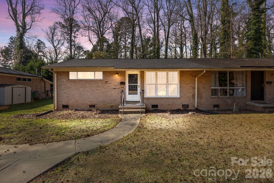 Attention investors.  Well-maintained 2-bed/1-bath condo featuring tasteful updates and efficient layout. Roof was installed in 2020 and HVAC in 2018.   Tenant-occupied with lease in place through Oct 31, 2026 — instant cash flow and low maintenance. Located in up and coming area of Charlotte.