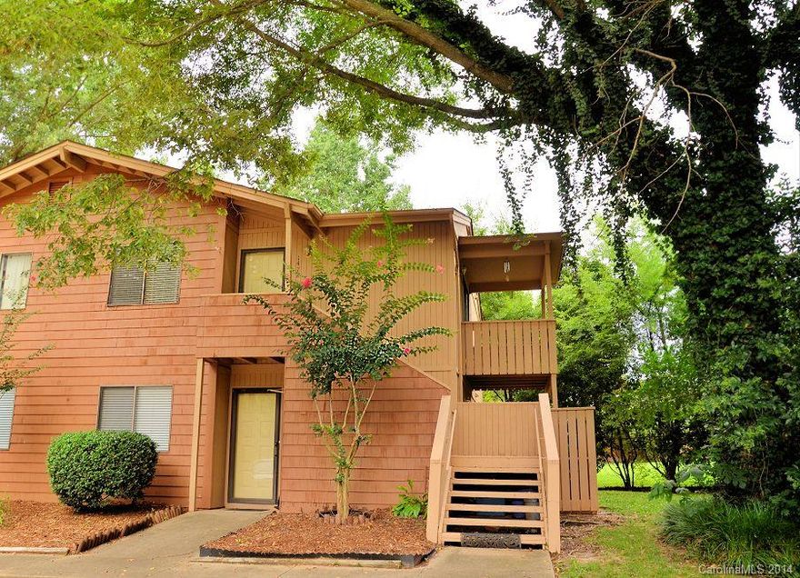 Well maintained upstairs corner home nestled in mature landscaping.New everything 2012 new Water heater, new exhaust fan,new toilet,new garbage disposal,Front Loading Washer/Dryer STAY,Newer Refrigerator,HVAC less than 6 years old.New carpet 2012.HOA takes care of everything exterior,lawn care,garbage,just repainted exterior walls and new parking lines.Vaulted ceilings in living room.Ceiling fans in living room and bedrooms. Very spacious Living room plenty of space,Very spacious bedrooms.