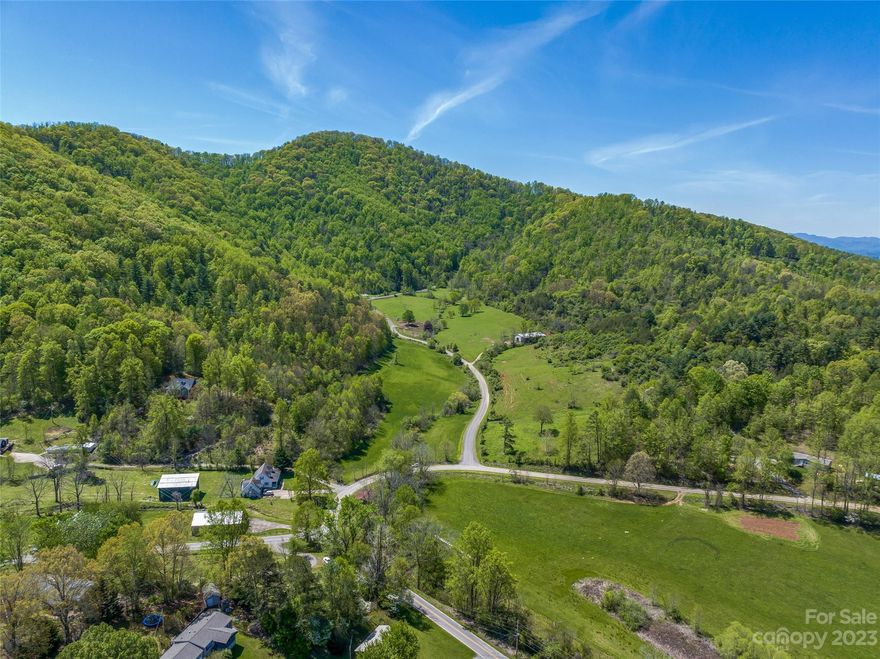 Are you looking for a private estate, event venue, or possible land development potential?  This is your opportunity to own an incredibly beautiful, one of a kind cove.  This 250+/- acre farm is a rare property that is 2.3 miles from future I-26 and 20 minutes or less from downtown Asheville.  Many homesite options with excellent views.  Currently a working cattle farm.   Property lines run to the ridgelines.  Survey needed to verify. Tractor barn and main tobacco barn are currently in use.  Power is connected to the main barn.  The property was formerly a dairy farm and tobacco farm.   Early 1900's cabin, old tobacco barn, horse barn, and log corn crib are in poor shape and given no value but give an inquisitive glimpse into history.  Imagine building this farm by hand in the early 1900's.  Several springs on the property. One is active.  Please don't enter any of the old buildings at the cabin.   Listing agent related to the seller's.