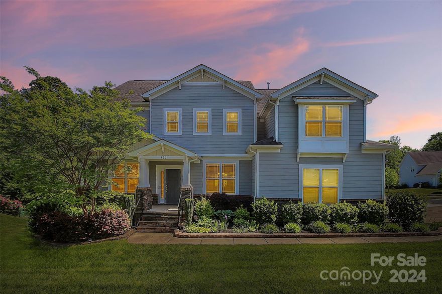 PRICE IMPROVEMENT! Meticulously maintained 5-bed/4-bath Waterford Glen home is the best kept secret in Rock Hill! Experience quiet living on a corner lot, close to shopping, and 5 minutes to I-77. Beautiful eat-in kitchen with premium features incl. upgraded cabinet lighting, pull-out cabinet shelving, 5-burner 36” gas cooktop, and in-wall microwave/oven combo. Open floor plan with an office/flex room, formal dining, living, bedroom, and full bath on the main. Upstairs, the spacious primary suite, plus 3 additional beds and 2 baths, bonus room, laundry, and 9 closets provide ample space for all. Outside, you’ll enjoy a newly refreshed deck, fenced yard and full multi-zone irrigation! Take a short stroll on neighborhood sidewalks to the well-maintained community pool. Granite in kitchen and baths, ceiling fans throughout, energy-efficient HVAC upgrades w/ maintenance plan, 20+ recessed lights, upgraded carpet (2022), and parking pad (2021). No major concerns on recent inspection.