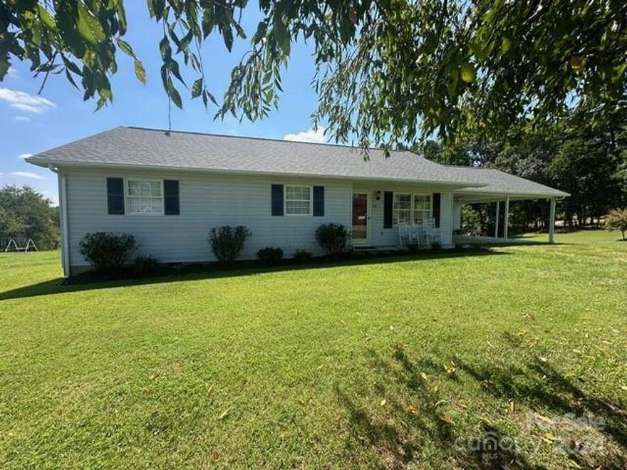 Move in ready! This 3 bed, 2 bath home is on 1.11 acres and in a great location. Very close to shopping and an easy commute to the main highways.  Home has recently been repainted on the inside. Roof is less than 2 yrs. old. The large multi-tiered back deck is awesome!  Lot of space with stabilized gazebo & weatherproof tv. There's also another gazebo for the grilling area. So you'll be ready to have a nice quite night just listening to nature or watching your favorite shows. Washer and dryer will stay with the sale of the home. The home has a double carport with extra parking too. Both main entrances do not have any steps to get in the home for easy access.
