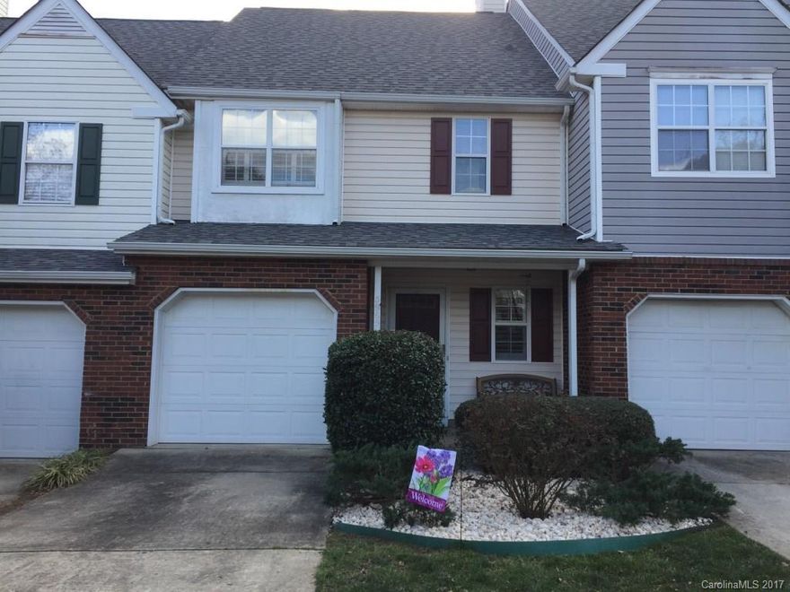 Conveniently located in the University area, this very spacious and open floor plan features 2 stories with over 1400 sq ft of living space. Kitchen with breakfast bar open to dining room, living room and private deck. 2 master bedrooms with private baths, ½ bath on main floor and attached garage. Refrigerator, washer/dryer included. Community pool within walking distance. Move right in and enjoy!