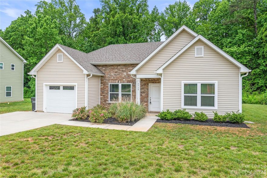 This beautiful NEW home built in 2020 has all the bells and whistles! This Ranch home features 3 bedrooms and 2 bathrooms. The open floor plan w/ split bedroom layout and luxury vinyl plank flooring. The kitchen comes with stainless steel appliances, granite countertops, and a large island. The spacious primary suite has an attached bath and walk-in closet. The home features spray foam insulation to help reduce energy costs and improve overall comfort. Private back patio and large backyard with Lawn Care included.