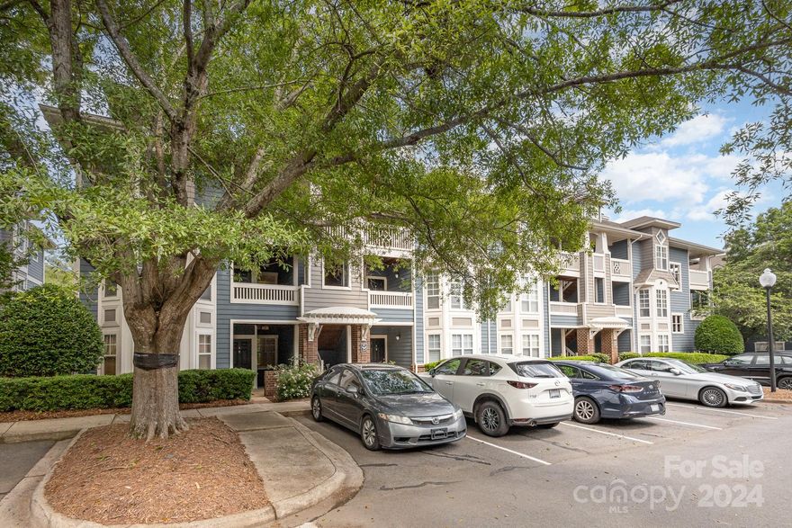 Welcome to Olmsted Park! This quiet top floor, TWO story unit is in the center of it all. This home features a spacious and bright living room with cathedral ceilings, a relaxing screened in back porch, front deck, fresh paint, new flooring throughout and much more! Each floor has its own large bedroom and bathroom, perfect for a seperate office, guest room, or a roommate. The second floor primary bedroom features a cozy reading nook and skylight. This is one of the largest units in Olmsted Park. Enjoy the community pool, clubhouse, and all Southend has to offer just blocks away!