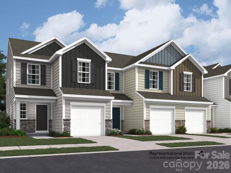Welcome to this beautifully crafted new construction END UNIT townhome in the heart of Kannapolis! This spacious 2-story home offers 3 bedrooms, 2.5 bathrooms, and a convenient 1-car garage—perfect for modern living.

Step inside to an open-concept main level designed for both comfort and entertaining, featuring a bright living area, stylish finishes, and a seamless flow into the dining and kitchen spaces. Upstairs, you’ll find all three bedrooms, including a generous primary suite with a private bath and ample closet space.

This home comes with an exclusive move-in package, making your transition effortless and stress-free—just bring your personal touch!

Located in a growing community with easy access to shopping, dining, and major highways, this townhome is ideal for homeowners seeking both convenience and quality.

Don’t miss your chance to own this stunning new home—schedule your tour today!