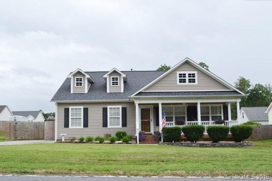 Amazing home w/ hardwoods throughout the main level, ceramic tile in baths and laundry. Roomy kitchen w/ work island & breakfast area overlooking a private fully fenced backyard. Deck plumbed for gas grill.  Wonderful covered porch! Move-in ready!